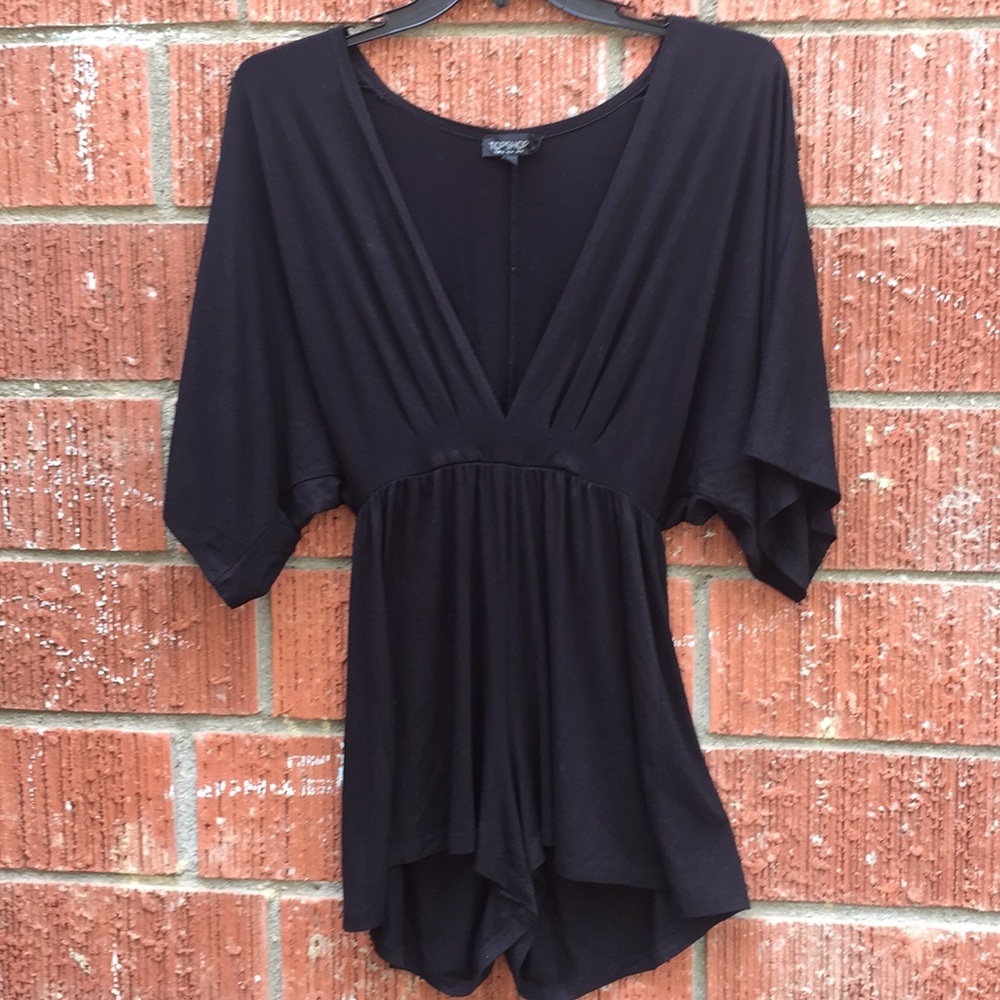 Topshop black sexy romper. Size 4